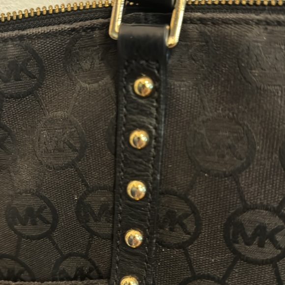 Michael Kors Studded Black MK Shoulder Tote bag - Picture 4 of 7